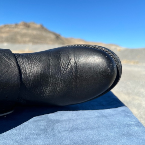 FRYE VERONICA SHORT Boot -Black with Silver Hardware - Picture 8 of 15